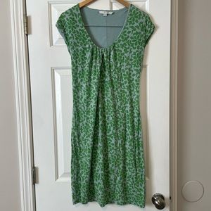 Boden Green Floral Midi Dress